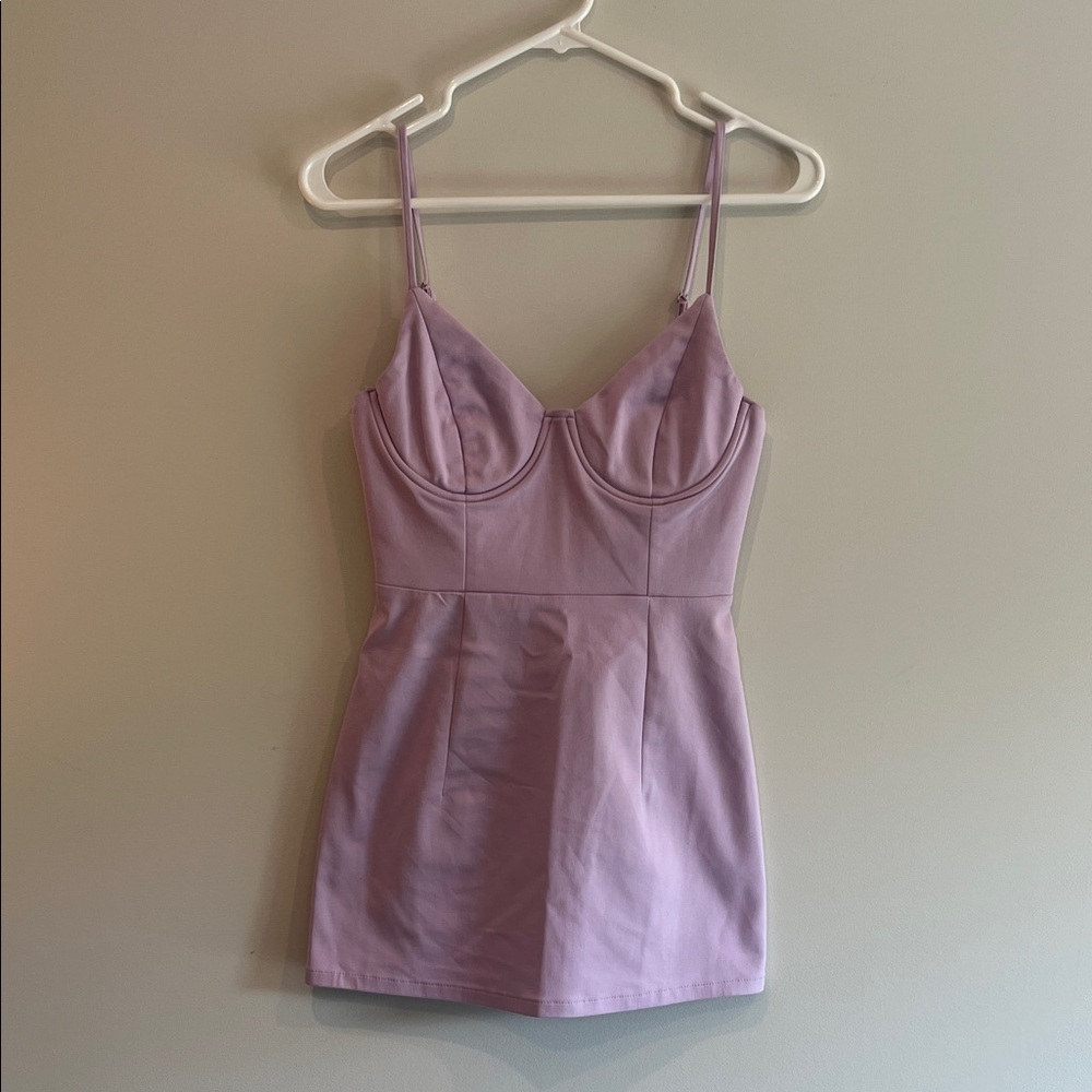 Princess Polly Lilac Zip-Up Dress